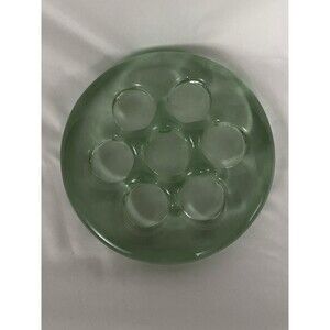 San Miguel Spanish Recycled Glass Candle Holder Holds 7) Tea Lights Heavy Piece